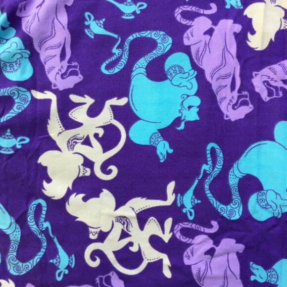 Boutique style pattern, leggings, Aladdin, purp/grn - Picture 1 of 2